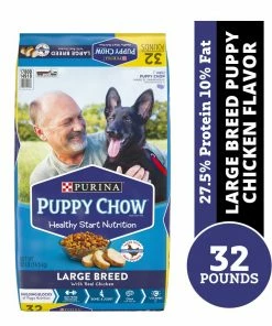 Purina Puppy Chow Large Breed Formula Dry Puppy Food 32 lb. Bag - Dry Dog Food