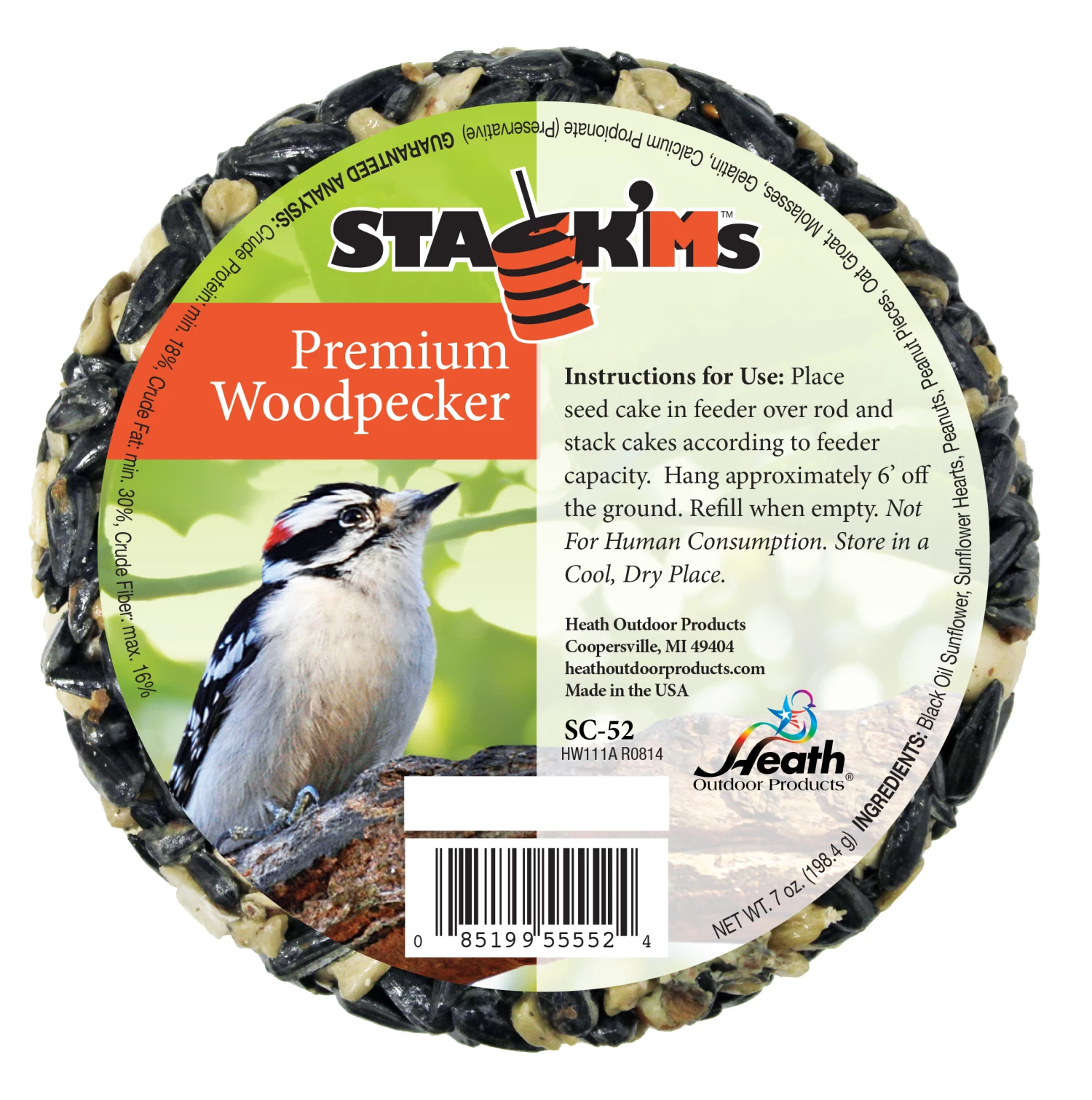 Heath Outdoors Woodpecker Stack ft M ft s Suet SC 52 - Bird Seed & Food 3 Heath Outdoors Woodpecker Stack ft M ft s Suet SC 52 - Bird Seed & Food