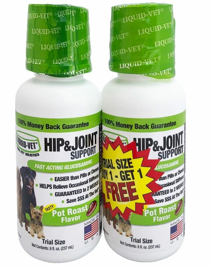 Liquid Vet Liquid -Vet K9 Joint Support Formula - Pot Roast flavor - 8 oz Trial Size BOGO Pack LVDJSPR12PKBGU - Arthritis & Joint 4 Liquid Vet Liquid -Vet K9 Joint Support Formula - Pot Roast flavor - 8 oz Trial Size BOGO Pack LVDJSPR12PKBGU - Arthritis & Joint - Image 2