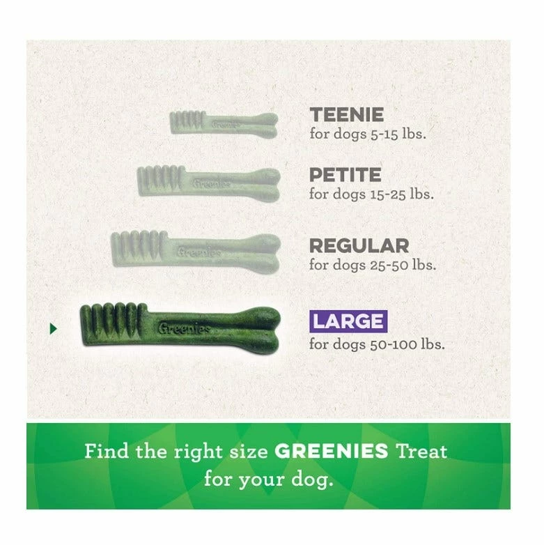 Greenies® Original Large Natural Dental Dog Treats, 8 Count Bag 7 Greenies® Original Large Natural Dental Dog Treats, 8 Count Bag - Image 5