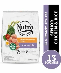Nutro Natural Choice Chicken & Brown Rice Recipe Senior Dry Dog Food, 13 lb. Bag