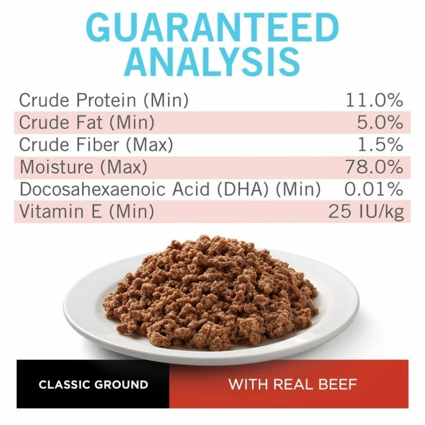 Purina Puppy Chow High Protein Pate Wet Puppy Food with Real Beef, 5.5 oz. Can - Wet Dog Food 4 Purina Puppy Chow High Protein Pate Wet Puppy Food with Real Beef, 5.5 oz. Can - Wet Dog Food - Image 2