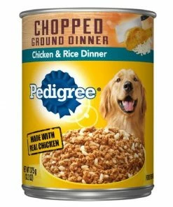 Pedigree® Adult Chopped Ground Dinner Chicken & Rice Flavor, 13.2 oz. Can - Wet Dog Food