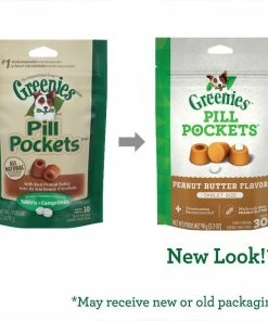 Greenies™ Pill Pockets™ Tablet Size Natural Dog Treats - Real Peanut Butter Flavor, 3.2 oz. Pack (30 Count) -Pets & Wildlife Sales Store 0a32bd0acaa34852814d024a14e7c3da191e4051 71900323 5