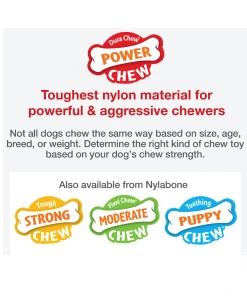 Nylabone Power Chew Flavored Durable Chew Toy for Dogs, Bacon, Large/Giant, 1 Count Bone - NB104P - Dog Toys 20 Nylabone Power Chew Flavored Durable Chew Toy for Dogs, Bacon, Large/Giant, 1 Count Bone - NB104P - Dog Toys -Pets & Wildlife Sales Store 0b5c57f708eb1bdbff689a18bbbb398f22964c91 67610252 7