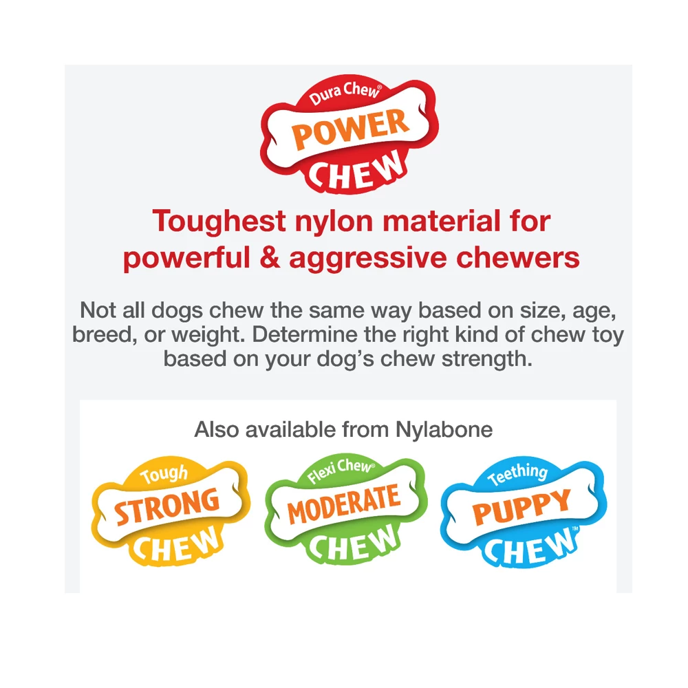 Nylabone Power Chew Flavored Durable Chew Toy for Dogs, Bacon, Large/Giant, 1 Count Bone - NB104P - Dog Toys 10 Nylabone Power Chew Flavored Durable Chew Toy for Dogs, Bacon, Large/Giant, 1 Count Bone - NB104P - Dog Toys - Image 8
