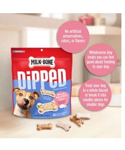 Milk-Bone Dipped Dog Treats, Baked With Vanilla Yogurt, 32 oz. Pouch -Pets & Wildlife Sales Store 0b64c8734dfdc981d87ab550deef899ca148ba56 2022012102 2