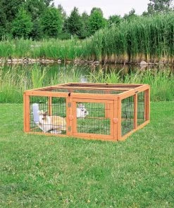 Trixie Pet Outdoor Run with Mesh Cover for Trixie's Rabbit Hutches - Medium - 62281 - Small Animal Hutches