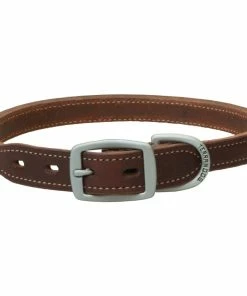 Terrain D.O.G. Oiled Harness Leather Hybrid Dog Collar - 1 Inch x 21 Inch - 06-1952-21 - Dog Collars & Leashes
