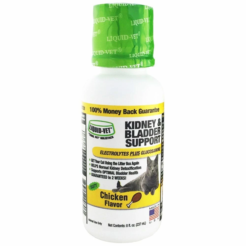 Liquid Vet Liquid -Vet Feline Kidney and Bladder Support Formula - Chicken flavor - 8 oz LVCKBCH04PKU - Cat Health & Grooming 4 Liquid Vet Liquid -Vet Feline Kidney and Bladder Support Formula - Chicken flavor - 8 oz LVCKBCH04PKU - Cat Health & Grooming - Image 2