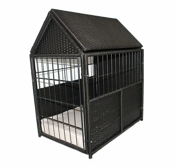 Iconic Pet Rattan Pet Crate with Storage - 52509 - Dog Houses & Kennels 3 Iconic Pet Rattan Pet Crate with Storage - 52509 - Dog Houses & Kennels