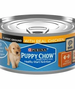 Purina Puppy Chow High Protein with Real Chicken Wet Puppy Food, 5.5 oz. Can - Wet Dog Food