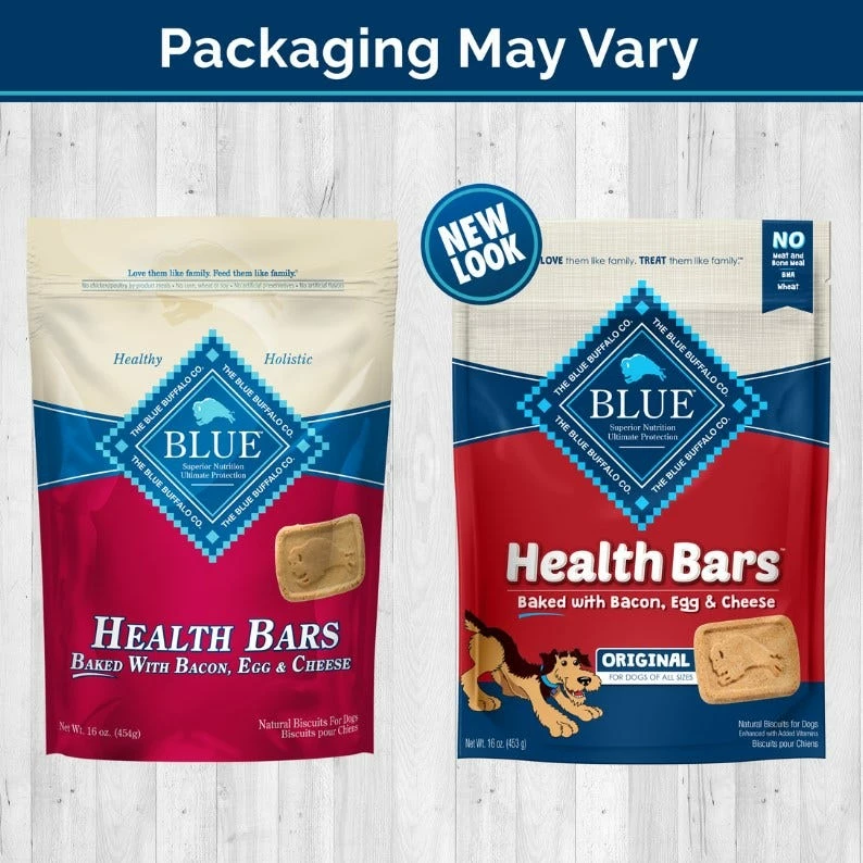 Blue Buffalo Health Bars, Natural Crunchy Dog Treats Biscuits - Bacon, Egg & Cheese 16 oz. 4 Blue Buffalo Health Bars, Natural Crunchy Dog Treats Biscuits - Bacon, Egg & Cheese 16 oz. - Image 2