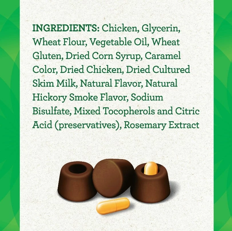 Greenies Pill Pockets Capsule Size Dog Treats, Hickory Smoke Flavor, 30 Count Pouch 4 Greenies Pill Pockets Capsule Size Dog Treats, Hickory Smoke Flavor, 30 Count Pouch - Image 2