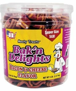 Meaty Treats Bak'n Delights 5 lb Bacon and Cheese Dog Treats