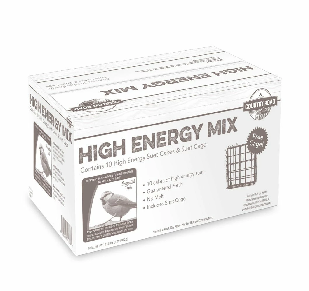 Country Road High Energy Suet Cakes with Cage, 10 Pack - Bird Seed & Food 3 Country Road High Energy Suet Cakes with Cage, 10 Pack - Bird Seed & Food