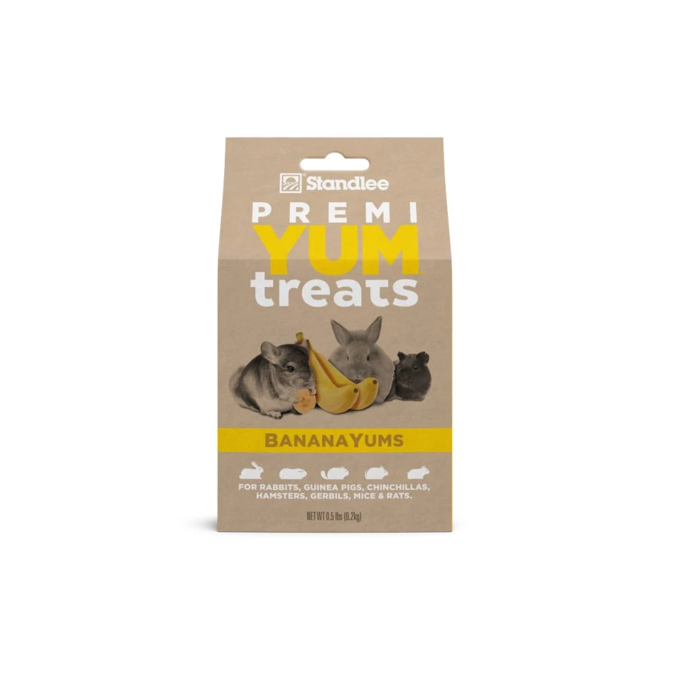 Standlee Premium Western Forage Standlee PremiYum Small Pet Treats, BananaYums, 1/2 lb. Bag - Small Animal Feed & Treats 3 Standlee Premium Western Forage Standlee PremiYum Small Pet Treats, BananaYums, 1/2 lb. Bag - Small Animal Feed & Treats