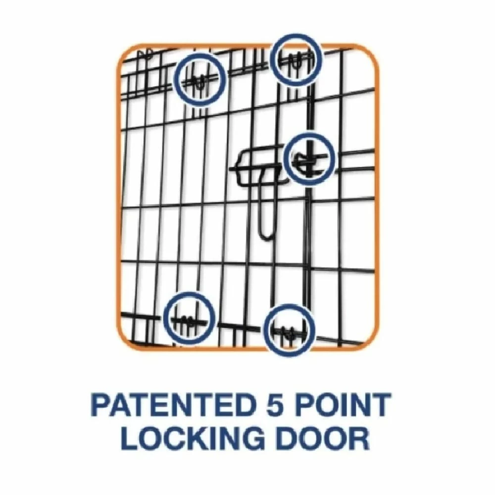 Precision Pet Products 2 Door Dog Crate, 42" - 10006459 - Dog Crates, Carriers & Containment 4 Precision Pet Products 2 Door Dog Crate, 42" - 10006459 - Dog Crates, Carriers & Containment - Image 2