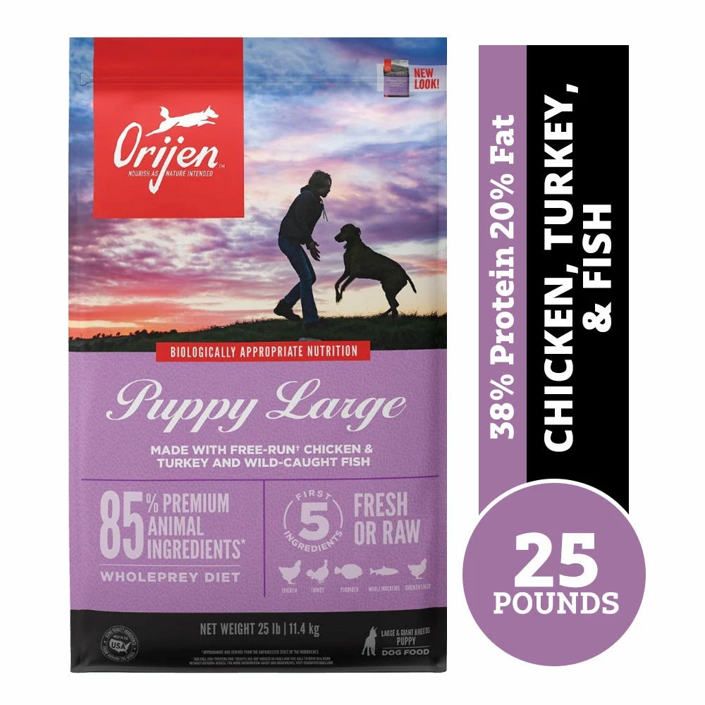 Orijen Large Puppy Grain-Free Dry Puppy Food, 25 lb. Bag - Dog Food 3 Orijen Large Puppy Grain-Free Dry Puppy Food, 25 lb. Bag - Dog Food