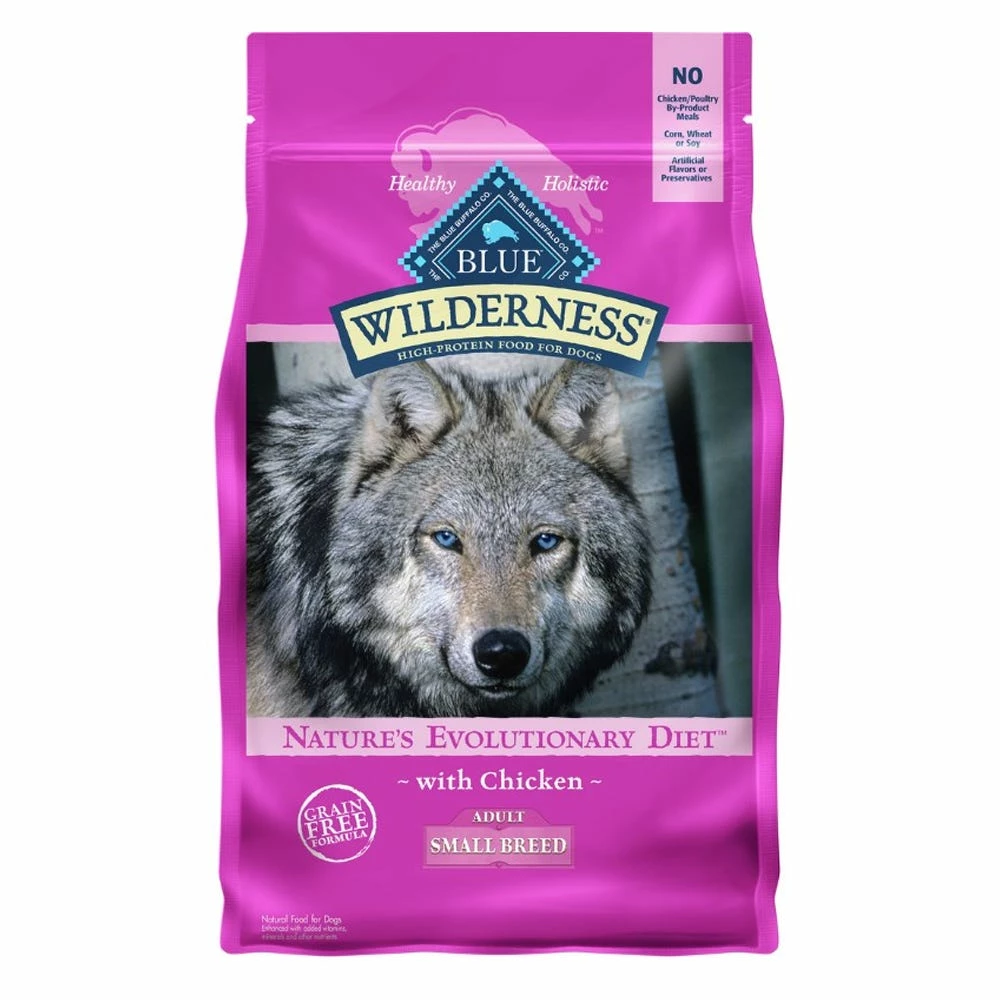 Blue Buffalo Wilderness Small Breed Chicken Recipe Grain-Free Dry Dog Food, 4.5 lb. Bag 3 Blue Buffalo Wilderness Small Breed Chicken Recipe Grain-Free Dry Dog Food, 4.5 lb. Bag