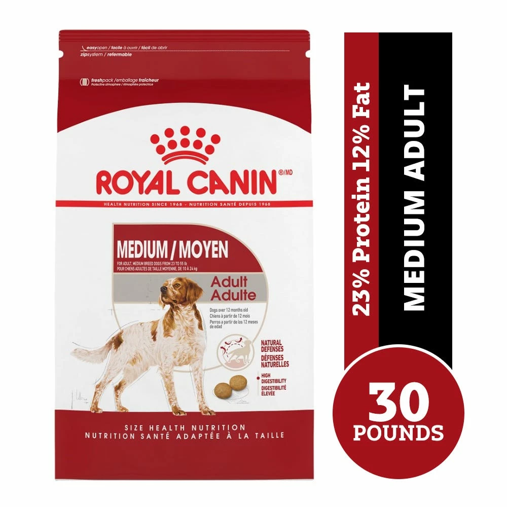 Royal Canin Size Health Nutrition Medium Adult Dry Dog Food, 30 lb. Bag 4 Royal Canin Size Health Nutrition Medium Adult Dry Dog Food, 30 lb. Bag - Image 2