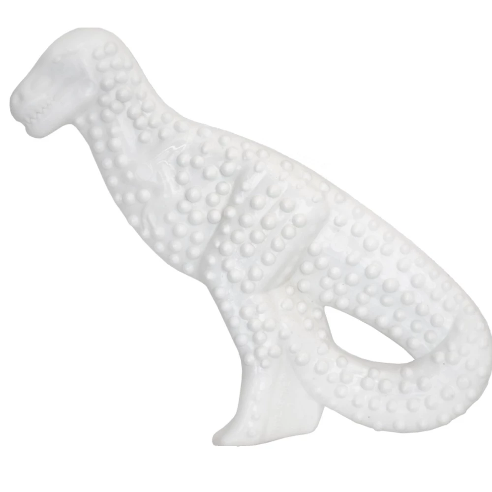 Nylabone Power Chew Dental Dinosaur Large Dog Toy, Chicken Flavor- NDD101P - Dog Toys 6 Nylabone Power Chew Dental Dinosaur Large Dog Toy, Chicken Flavor- NDD101P - Dog Toys - Image 4