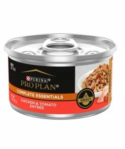 Purina Pro Plan Complete Essentials Chicken & Tomato Entrée Adult Wet Cat Food, 3 oz. Pull-Top Can