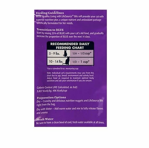 Blue Buffalo Healthy Living Chicken & Brown Rice Recipe Adult Dry Cat Food 7 lb. Bag 6 Blue Buffalo Healthy Living Chicken & Brown Rice Recipe Adult Dry Cat Food 7 lb. Bag - Image 4