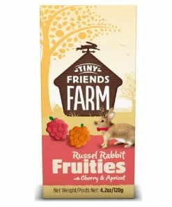 Tiny Friends Farm Russel Rabbit Fruities with Cherry and Apricot, 4.2 oz. Box - Small Animal Feed & Treats