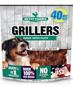 Betsy Farms Grillers made with Duck 40 oz. - Dog Treats