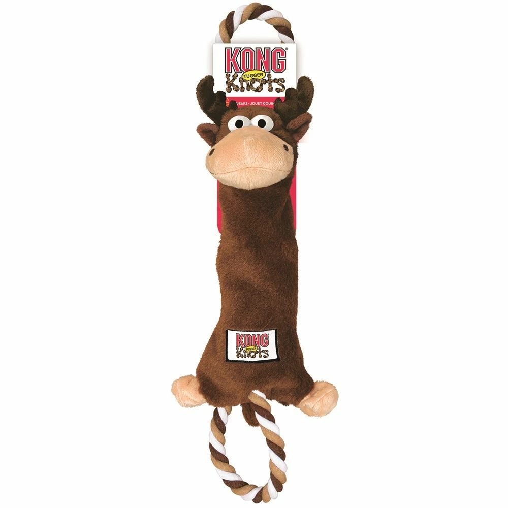 KONG Tugger Knots Moose Medium/Large NK14 - Dog Toys 3 KONG Tugger Knots Moose Medium/Large NK14 - Dog Toys