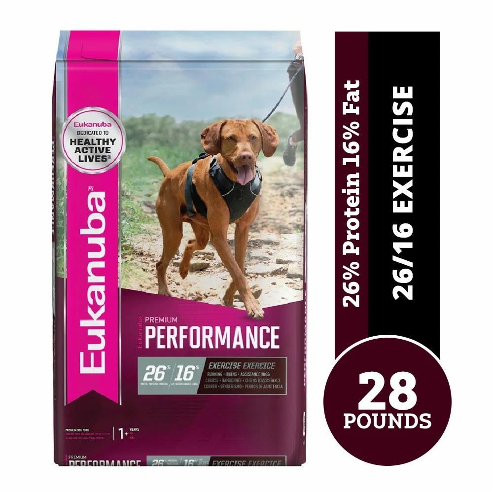 Eukanuba Premium Performance 26/16 Exercise Adult Dry Dog Food, 28 lb. Bag 3 Eukanuba Premium Performance 26/16 Exercise Adult Dry Dog Food, 28 lb. Bag