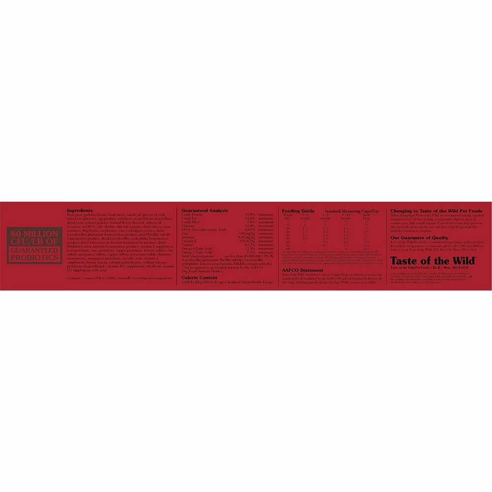 Taste of the Wild Grain Free Southwest Canyon Canine Recipe with Wild Boar, 28 lb. Bag - Dry Dog Food 5 Taste of the Wild Grain Free Southwest Canyon Canine Recipe with Wild Boar, 28 lb. Bag - Dry Dog Food - Image 3