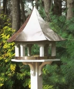 Good Directions Carousel Bird Feeder Polished Copper Roof - 42506 - Wild Bird Feeders