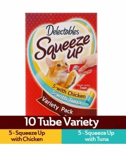 Hartz Delectables Squeeze Up Lickable Cat Treats - Variety Pack, 10 Pack -Pets & Wildlife Sales Store 436fceed94004412999687ff89b8ab49a25252ca 153292092 2