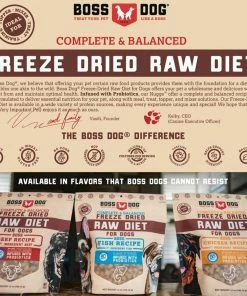 Boss Dog Brand Boss Dog Complete & Balanced Raw Diet Chicken Recipe Freeze Dried Dog Food, 12 oz. Pouch - Dry Dog Food -Pets & Wildlife Sales Store 441872f19ee2eab115c69b668f76bc16f250731c Boss Dog Gallery Image 2 1