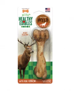 Nylabone Healthy Edibles Wild Venison Dog Chew, 1 count - NEV203P - Dog Treats