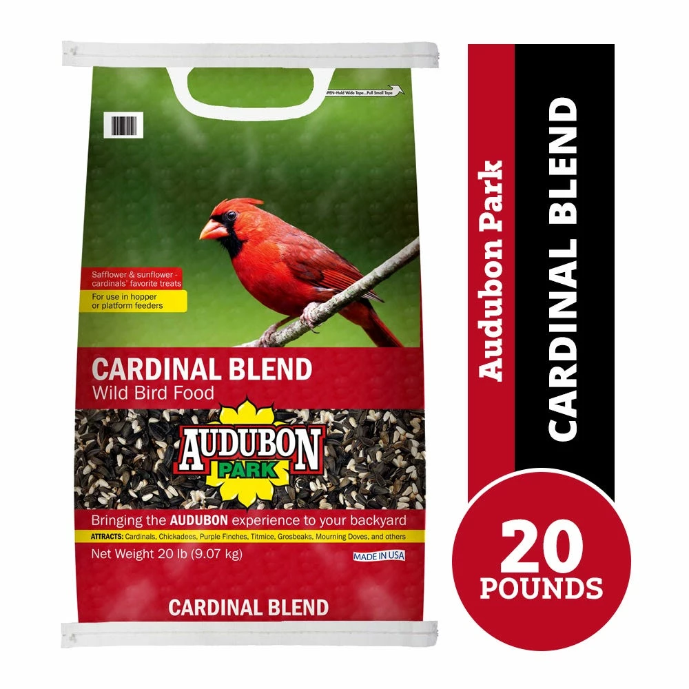 Audubon Park Cardinal Blend Wild Bird Food, 20 lb. Bag - Bird Seed & Food 3 Audubon Park Cardinal Blend Wild Bird Food, 20 lb. Bag - Bird Seed & Food