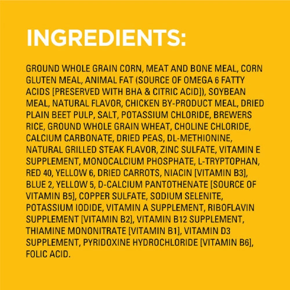 Pedigree® Complete Nutrition Grilled Steak & Vegetable Flavor Adult Dry Dog Food, 50 lb. Bag 4 Pedigree® Complete Nutrition Grilled Steak & Vegetable Flavor Adult Dry Dog Food, 50 lb. Bag - Image 2