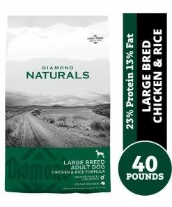 Diamond Naturals Large Breed Adult Chicken & Rice Formula, 40 lb. Bag - Dry Dog Food
