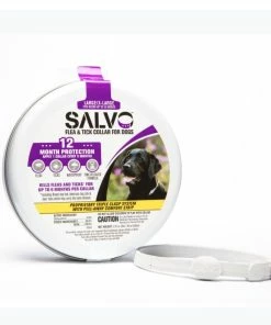 Salvo Flea & Tick Collar for Dogs, Large - 512002 - Dog Flea & Tick