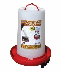 Farm Innovators 3 Gallon Plastic Heated Poultry Fountain - HPF-100 - Livestock Supplies