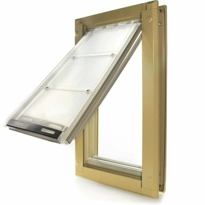 Endura Flap Pet Door - Door Mount - Large Double flap - 10" W x 18" H - Tan frame 03PP10 2T - Pet Doors 4 Endura Flap Pet Door - Door Mount - Large Double flap - 10" W x 18" H - Tan frame 03PP10 2T - Pet Doors - Image 2