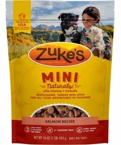 Zuke's® Mini Naturals™ Training Treats for Dogs, Salmon Recipe, 16 oz. Pouch - 134281 - Dog Treats
