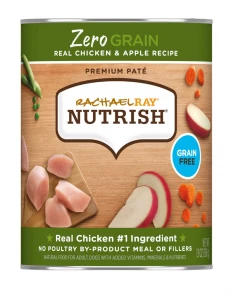 Rachael Ray Nutrish Zero Grain Real Chicken & Apple Recipe, Wet Dog Food, 13 oz.