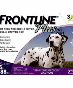 Frontline Plus Dog Flea and Tick Control 45-88 lb. (3 Doses) - Vitamins & Supplements