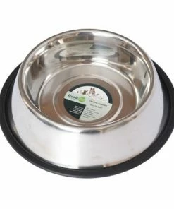 Iconic Pet Stainless Steel Non-Skid Pet Bowl 92010 - Dog Bowls & Feeders