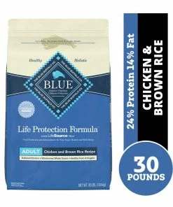 Blue Buffalo Life Protection Formula Adult Chicken & Brown Rice Recipe Dry Dog Food, 30 lb. Bag