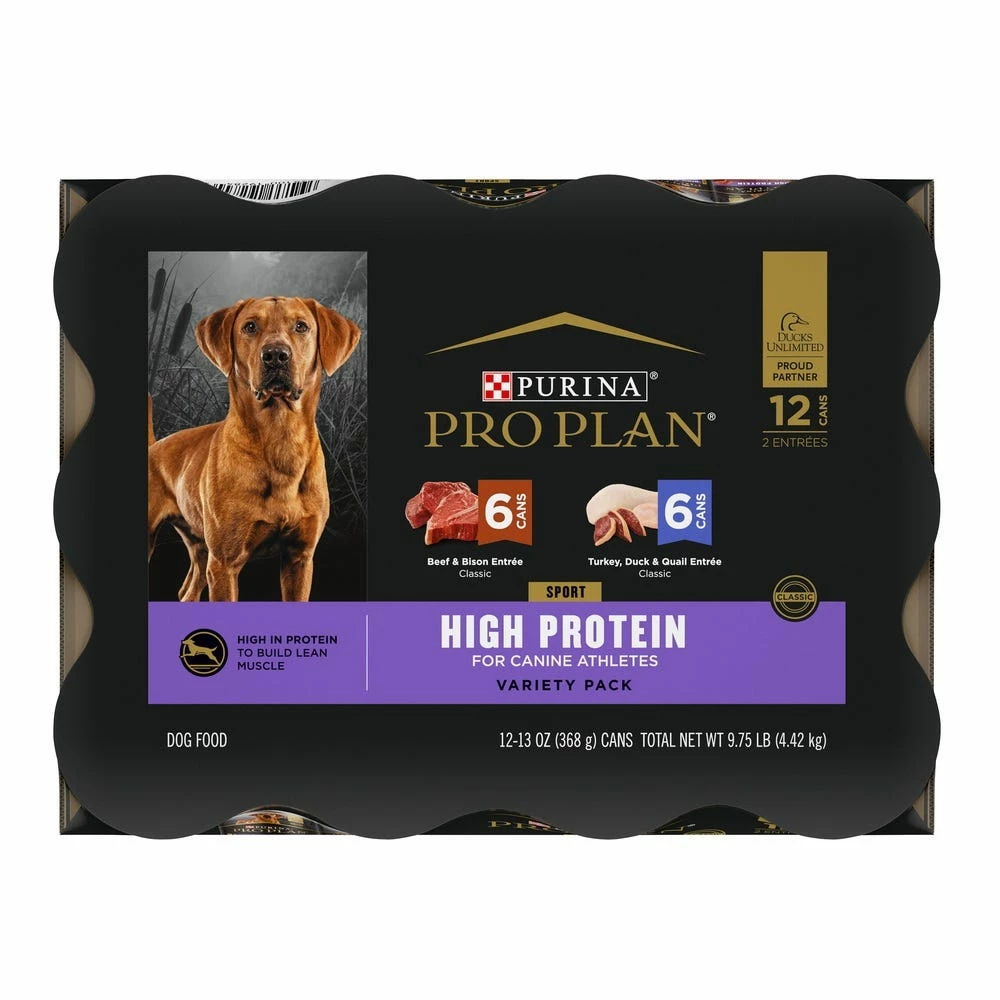 NESTLE PURINA PETCARE CO Purina Pro Plan Sport High Protein Wet Dog Food Variety Pack, (12) 13 oz. Cans 4 NESTLE PURINA PETCARE CO Purina Pro Plan Sport High Protein Wet Dog Food Variety Pack, (12) 13 oz. Cans - Image 2