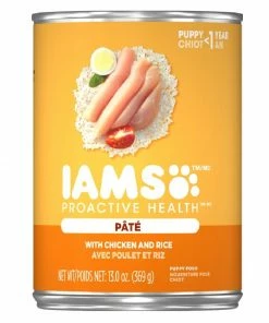 Iams ProActive Health Puppy with Chicken & Rice Pate Canned Dog Food, 13 oz. Can - Wet Dog Food